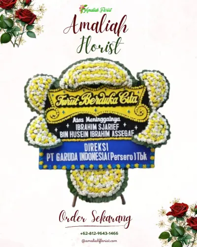Papan Bunga Duka di Pujon Lor