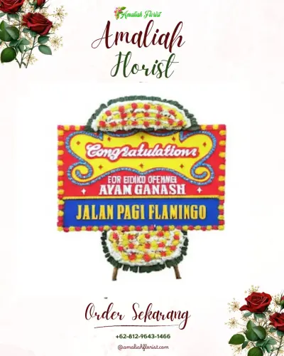 Bunga Papan Congratulation di Pujon Lor